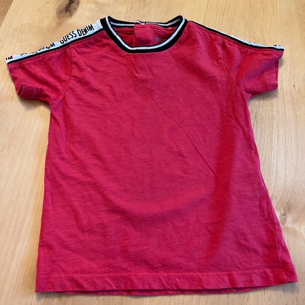 Red Guess shirt for boys